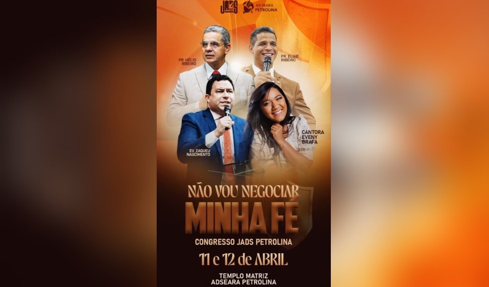 Assembleia de Deus Seara realiza mais um Congresso de Jovens neste sábado e domingo em Petrolina 