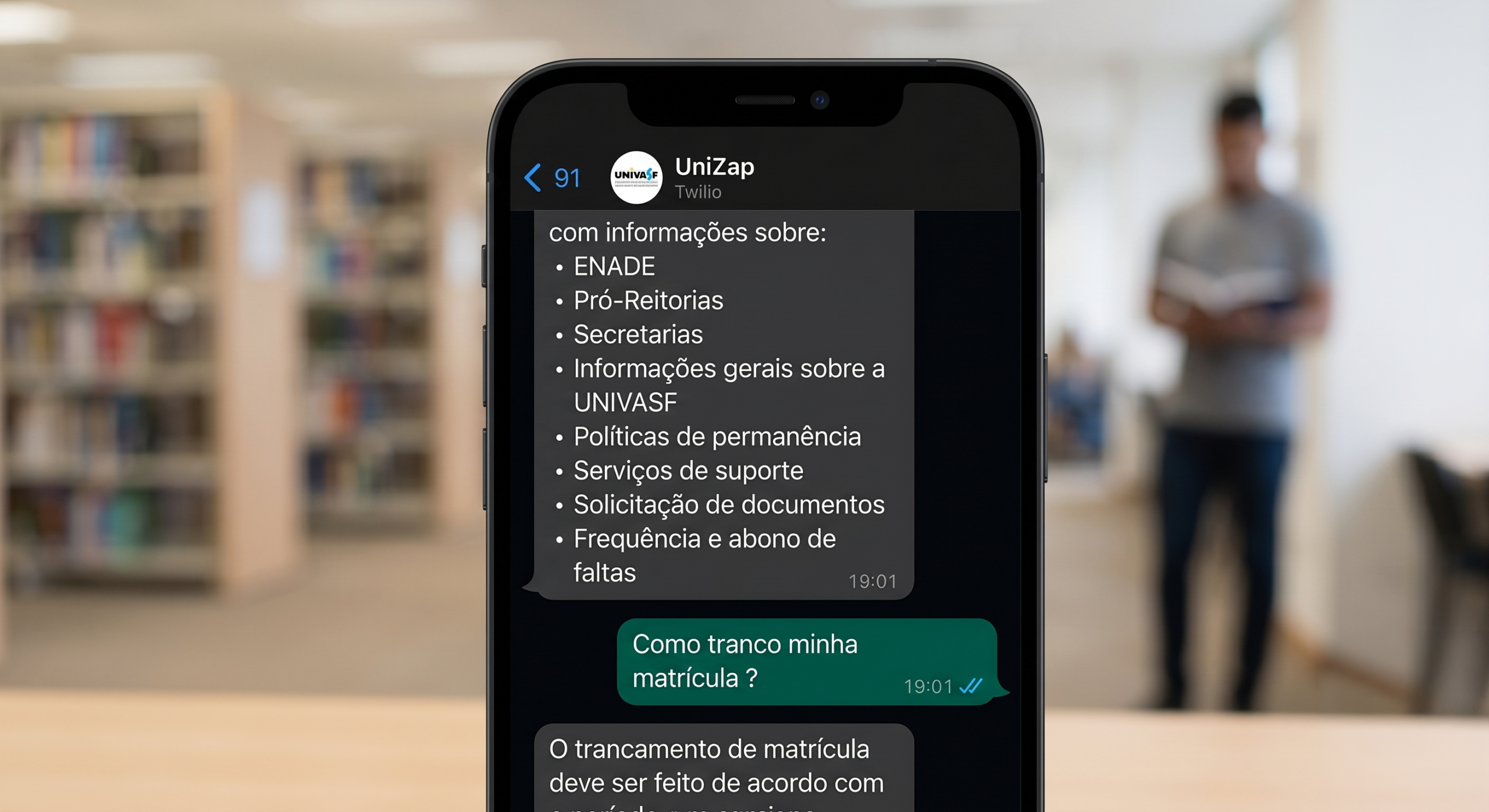 Estudantes da Univasf criam chatbot com IA para facilitar acesso a informações acadêmicas
