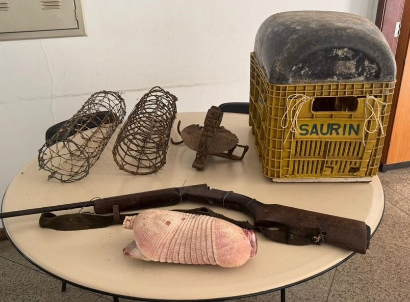 Polícia apreende arma de fogo em combate à caça ilegal no distrito de Maniçoba em Juazeiro (BA)